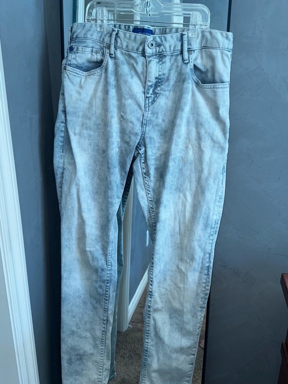 Scotch & Soda Light Blue Slim Straight Jeans